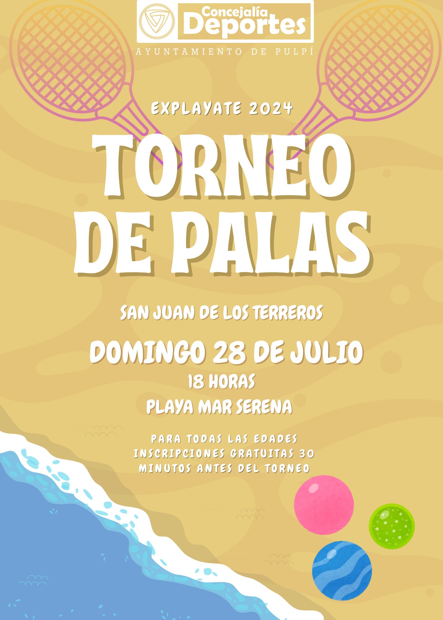 TORNEO DE PALAS DOMINGO 28 DE JULIO 2024 